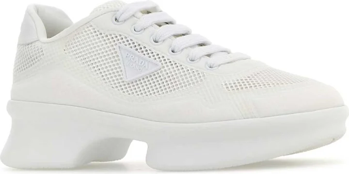 White Mesh Sneakers - Image 2