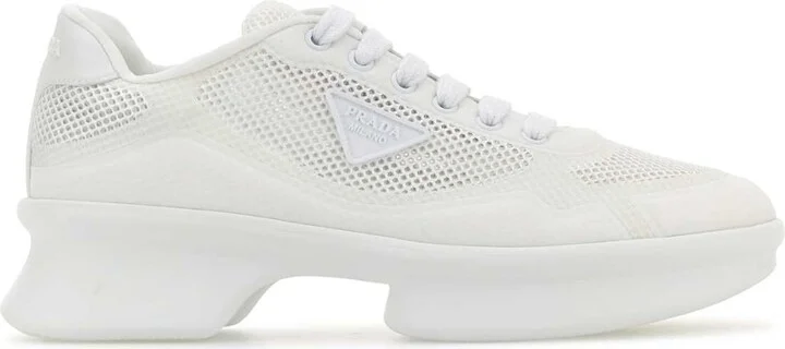 White Mesh Sneakers