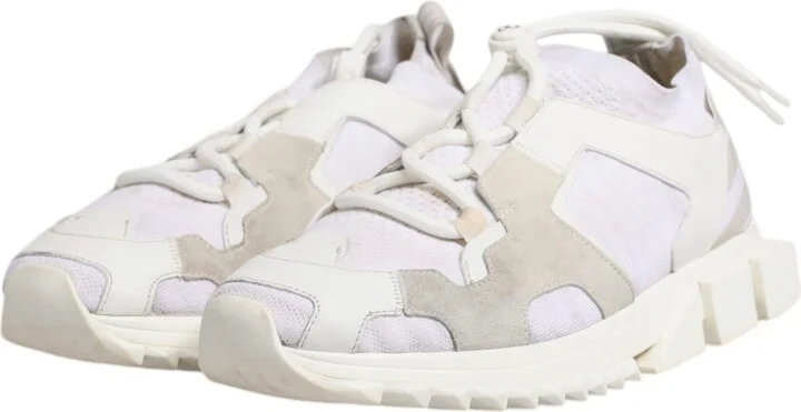 White Mesh Sorrento Trekking Sneakers Men's Shoes (Pre-Owned) - Image 4