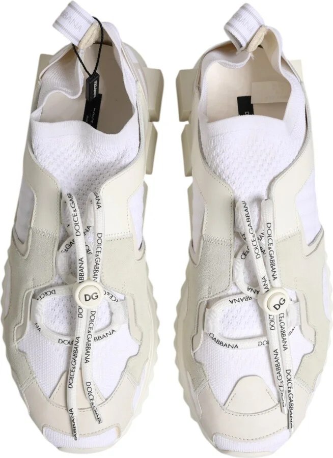 White Mesh Sorrento Trekking Sneakers Men's Shoes (Pre-Owned) - Image 3