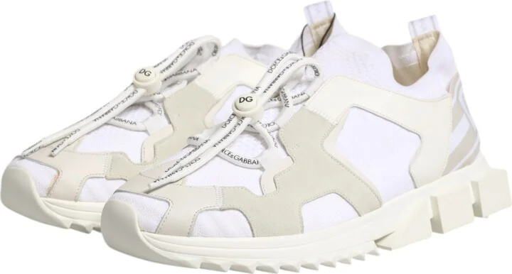 White Mesh Sorrento Trekking Sneakers Men's Shoes (Pre-Owned) - Image 4