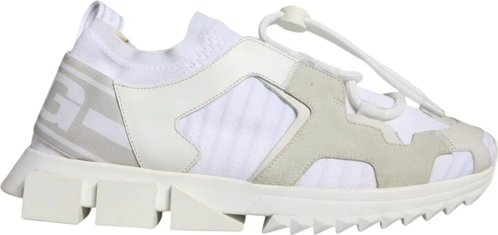 White Mesh Sorrento Trekking Sneakers Men's Shoes (Pre-Owned)
