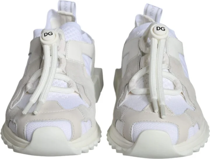 White Mesh Sorrento Trekking Sneakers Women's Shoes - Image 2