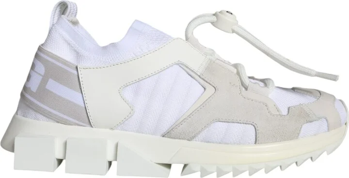 White Mesh Sorrento Trekking Sneakers Women's Shoes