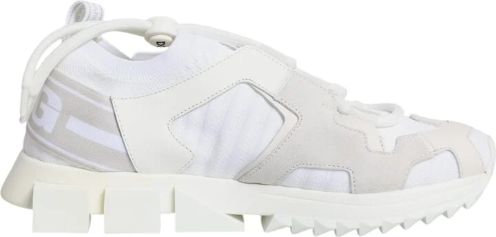 White Mesh Sorrento Trekking Sneakers Women's Shoes (Pre-Owned)