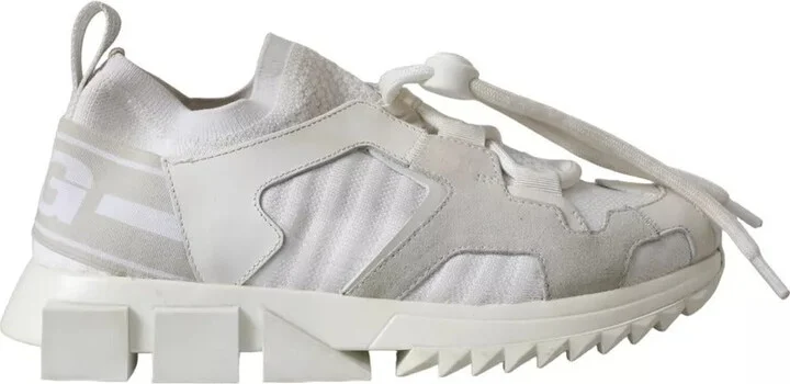 White Mesh Sorrento Trekking Sneakers Women's Shoes (Pre-Owned)