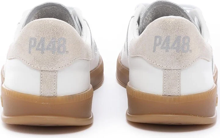 White Monza Cream Glitter Sneaker - Image 3