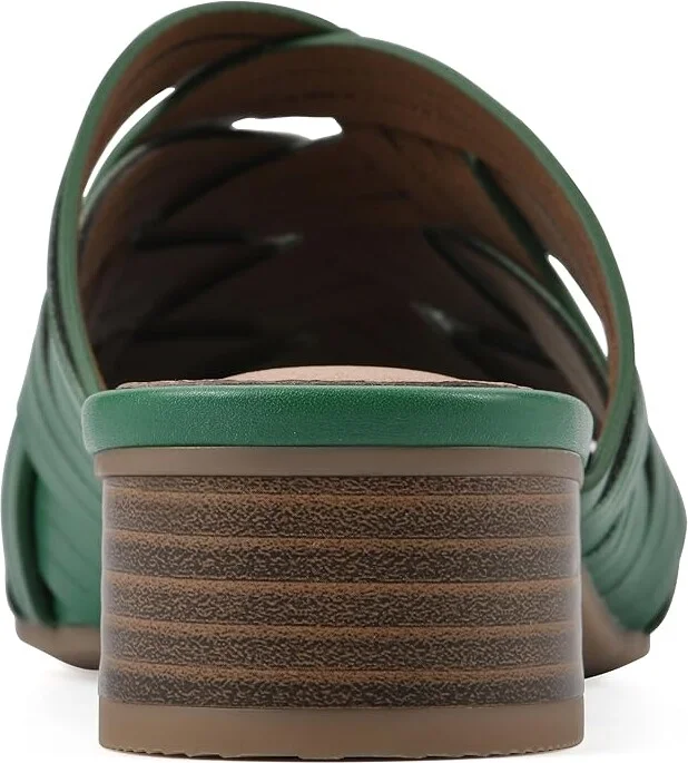 White Mountain Alluvia Women's Sandals Classic Green/Smooth : 7 M, Synthetic - Image 4