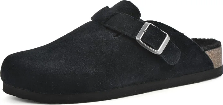 Black/Suede W/Faux Fur
