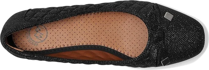 White Mountain Bocah Women's Flat Shoes Black/Glitter/Fab : 8.5 B - Medium, Polyester - Image 2