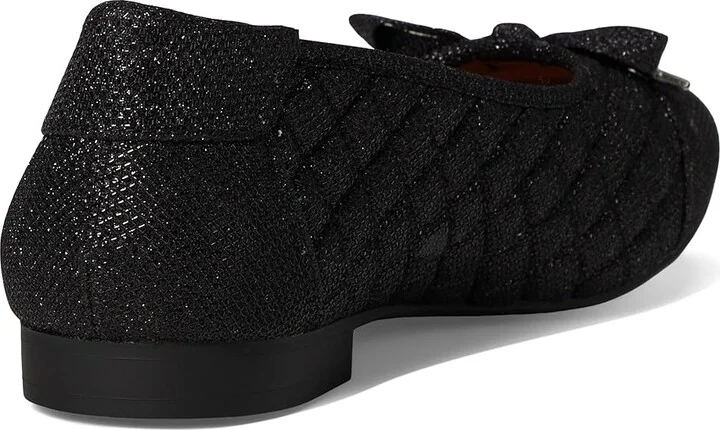 White Mountain Bocah Women's Flat Shoes Black/Glitter/Fab : 8.5 B - Medium, Polyester - Image 4
