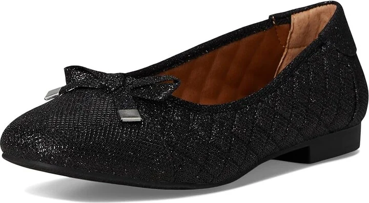 White Mountain Bocah Women's Flat Shoes Black/Glitter/Fab : 8.5 B - Medium, Polyester - Image 5