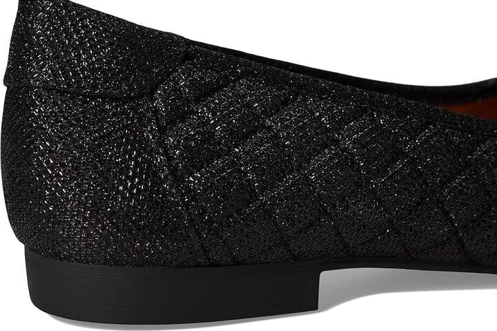 White Mountain Bocah Women's Flat Shoes Black/Glitter/Fab : 8.5 B - Medium, Polyester - Image 7