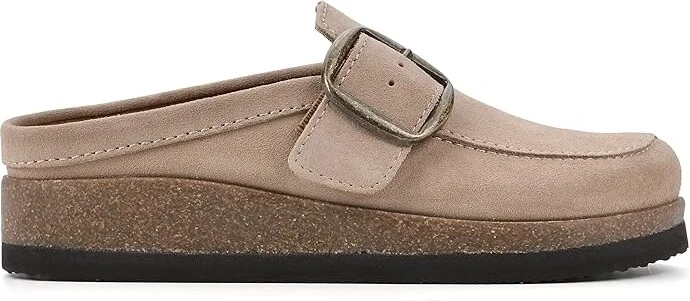 White Mountain Bueno Women's Clog Shoes Beachwood : 5 M, Suede - Image 6