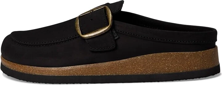 White Mountain Bueno Women's Clog Shoes Black : 6 M, Suede - Image 6