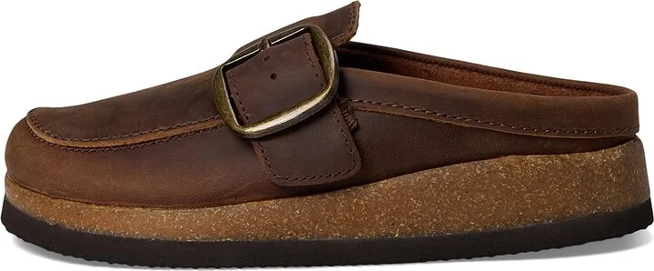 White Mountain Bueno Women's Clog Shoes Brown : 5 M, Suede - Image 6