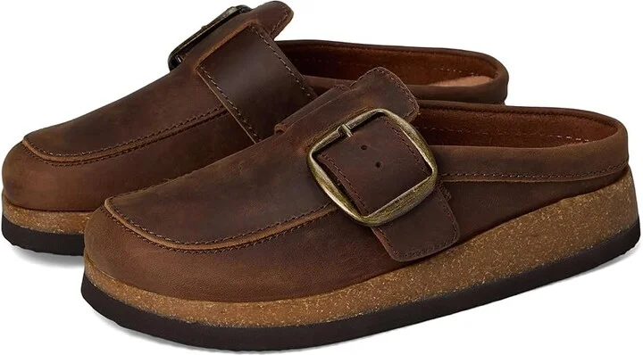 White Mountain Bueno Women's Clog Shoes Brown : 5 M, Suede
