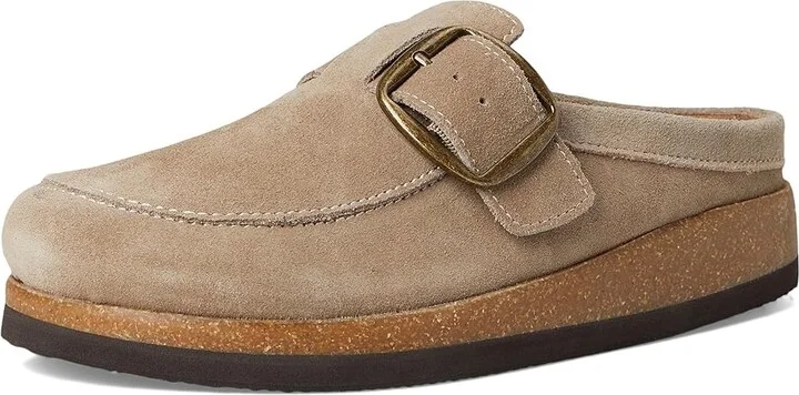 White Mountain Bueno Women's Clog Shoes Taupe/Suede : 6 M - Image 5