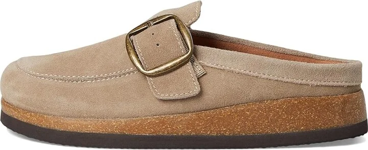 White Mountain Bueno Women's Clog Shoes Taupe/Suede : 6 M - Image 6