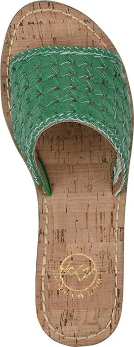 White Mountain Charges Woven Women's Sandals Classic Green/Smooth : 8.5 B - Medium, Leather - Image 2