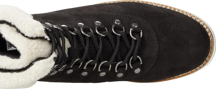 White Mountain Cozy Women's Lace-up Boots Black/Fabric : 7.5 W, Synthetic - Image 2