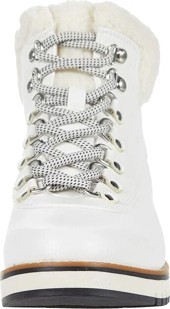 White Mountain Cozy Women's Lace-up Boots White : 6 W, Synthetic - Image 5