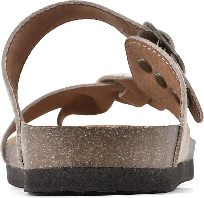 White Mountain Crawford Women's Shoes Sandal Wood : 5 M, Leather - Image 4