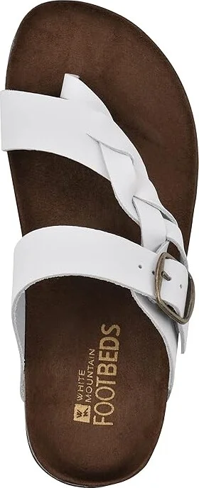 White Mountain Crawford Women's Shoes White : 6 M, Leather - Image 2