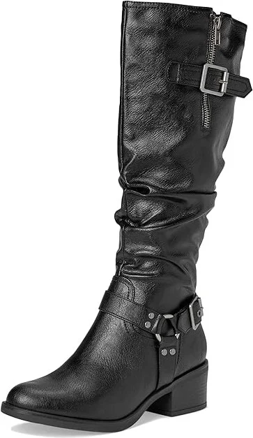 White Mountain Cushion Women's Boots Black/Smooth : 8 B - Medium, Textile - Image 5