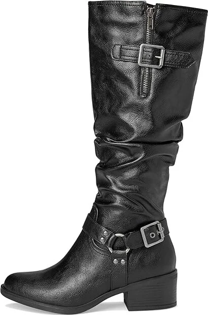White Mountain Cushion Women's Boots Black/Smooth : 8 B - Medium, Textile - Image 6