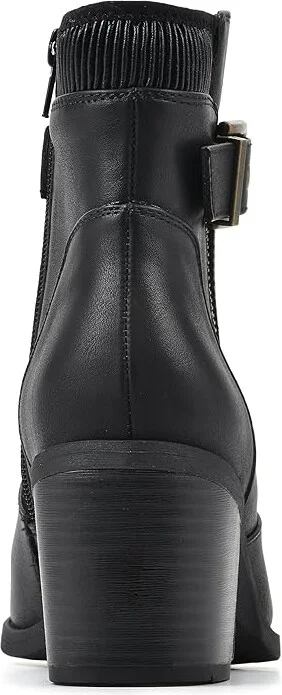 White Mountain Dessert Women's Boots Black : 6.5 M, Leather - Image 4