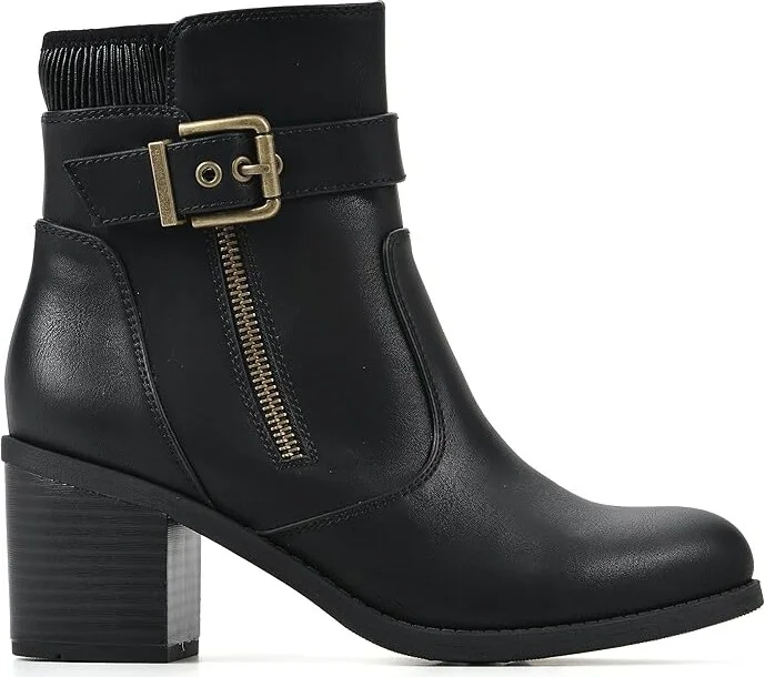 White Mountain Dessert Women's Boots Black : 6.5 M, Leather - Image 6