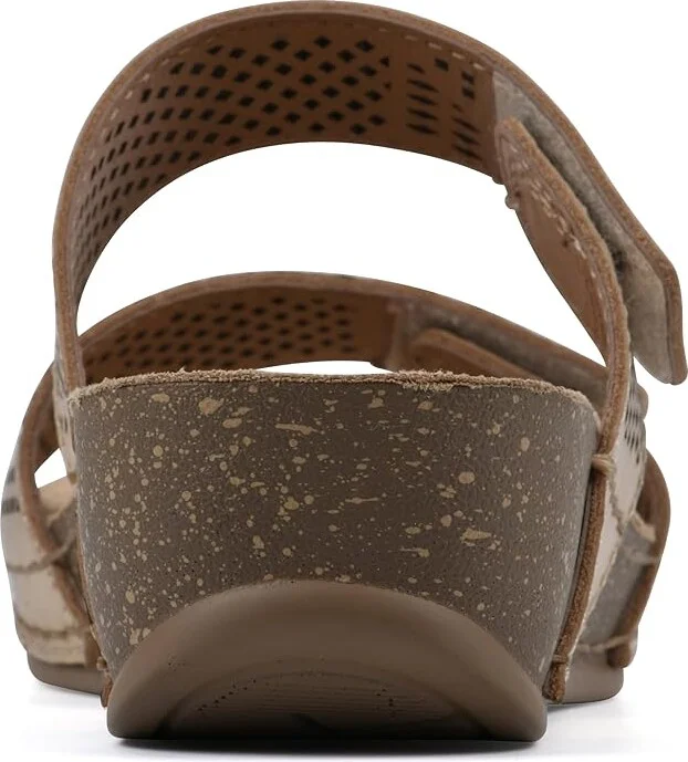 White Mountain Ferula Women's Sandals Antique/Gold Leather : 9.5 M - Image 4