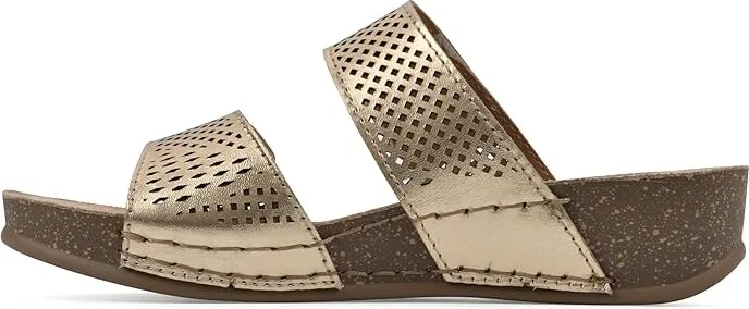 White Mountain Ferula Women's Sandals Antique/Gold Leather : 9.5 M - Image 5