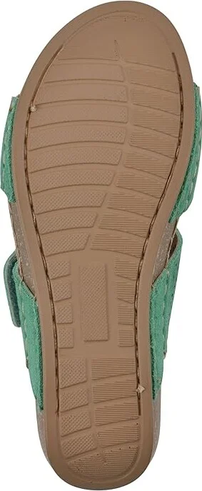 White Mountain Ferula Women's Sandals Classic Green/Suede : 6 M, Leather - Image 3