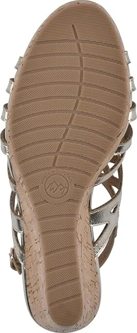 White Mountain Flaming Women's Sandals Lt.Gold/Met/Smooth : 6.5 B - Medium, Rubber - Image 3