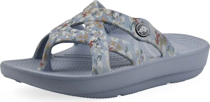 Lt.blue Floral Print
