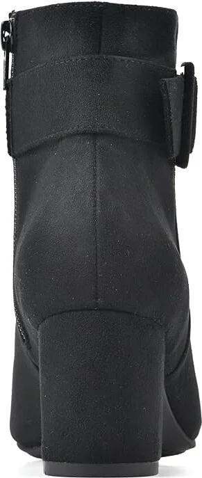 White Mountain Freckly Women's Boots Black Fabric : 7 M, Synthetic/Textile - Image 4