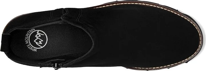 White Mountain Glassie Women's Boots Black/Suede : 8 B - Medium, Leather/Rubber/Textile - Image 2