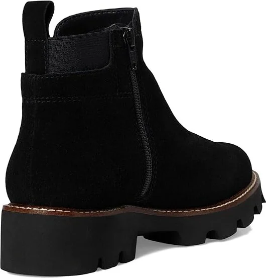 White Mountain Glassie Women's Boots Black/Suede : 8 B - Medium, Leather/Rubber/Textile - Image 4