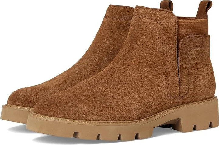 White Mountain Glassie Women's Boots Whiskey/Suede : 6 B - Medium, Leather/Rubber/Textile