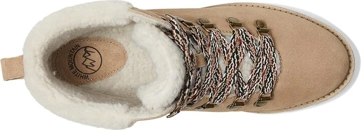 White Mountain Gloving Women's Boots Beachwood/Suede : 8 B - Medium, Leather - Image 2
