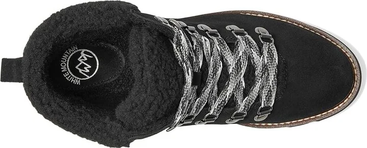 White Mountain Gloving Women's Boots Black/Suede : 8 B - Medium, Leather - Image 2