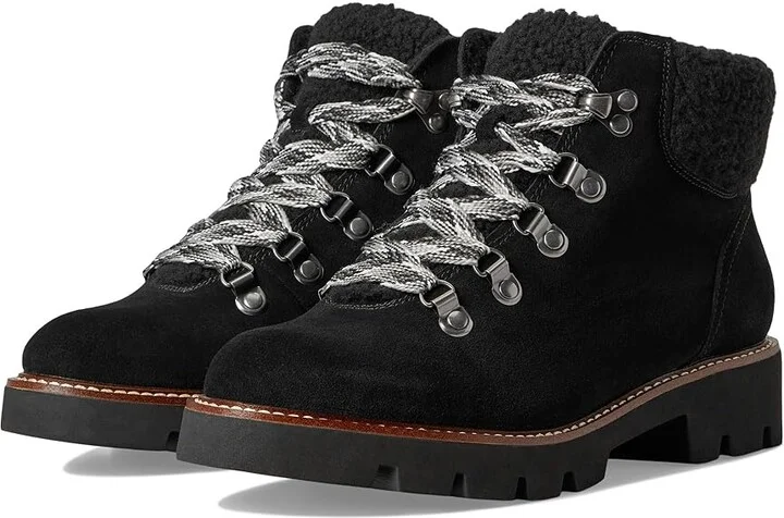 White Mountain Gloving Women's Boots Black/Suede : 8 B - Medium, Leather