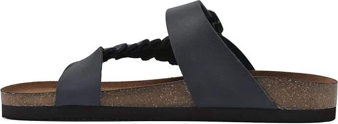 White Mountain Happier Women's Sandals Navy/Leather : 6.5 M, Leather/Suede - Image 4