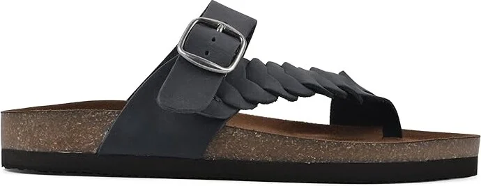 White Mountain Happier Women's Sandals Navy/Leather : 6.5 M, Leather/Suede - Image 5