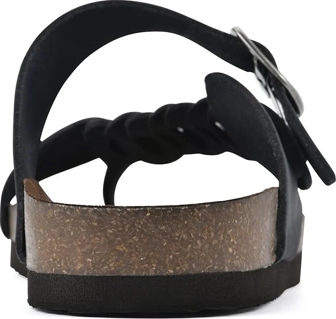 White Mountain Happier Women's Sandals Navy/Leather : 6.5 M, Leather/Suede - Image 6