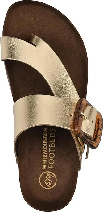 White Mountain Harley Women's Shoes Antique/Gold Leather : 7 M - Image 2