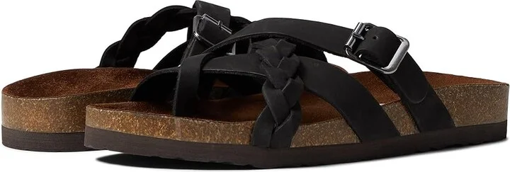 White Mountain Harrington Women's Shoes Black/Nubuck : 6 M, Leather/Suede