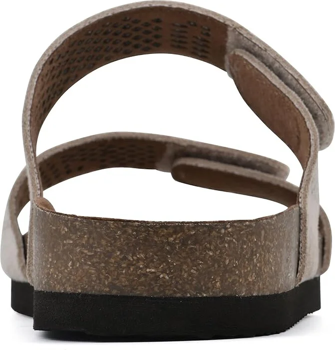 White Mountain Hawkbill Women's Sandals Sandal Wood/Suede : 6 M, Leather - Image 4